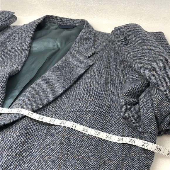Burberry Men’s Blazer Sports Coat Wool Cashmer Blend Tweed Size 46